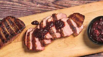 Smoked Duck Breast With Ancho Cranberry Jam