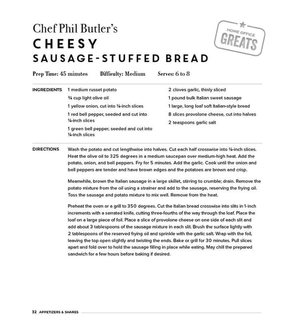 Chef Phil Butler's Cheesy Sausage-Stuffed Bread