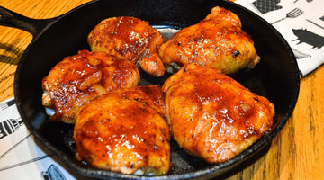 smoked chicken thighs recipe, orange glazed chicken thighs