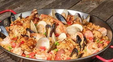 Texas Smoked Seafood Paella