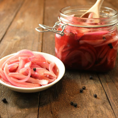 Sweet and Spicy Pickled Onions - Brunch & Batter